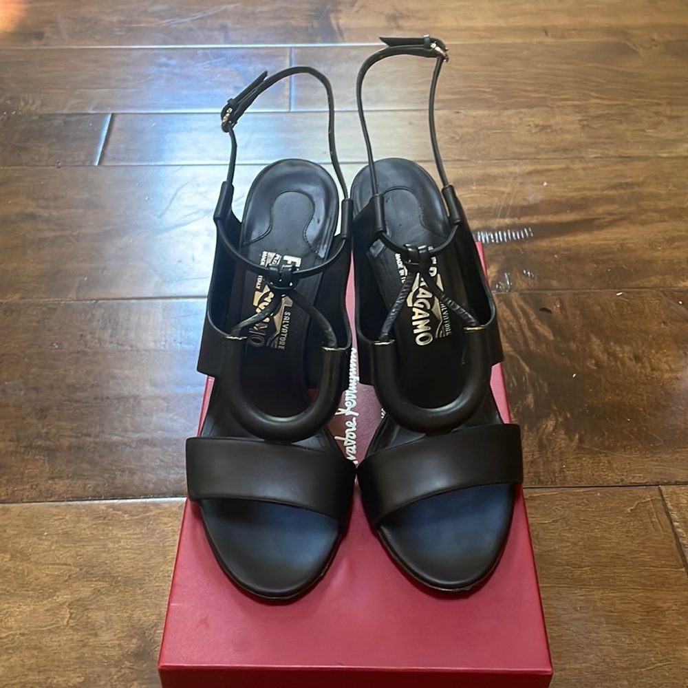 Salvatore Ferragamo black heels